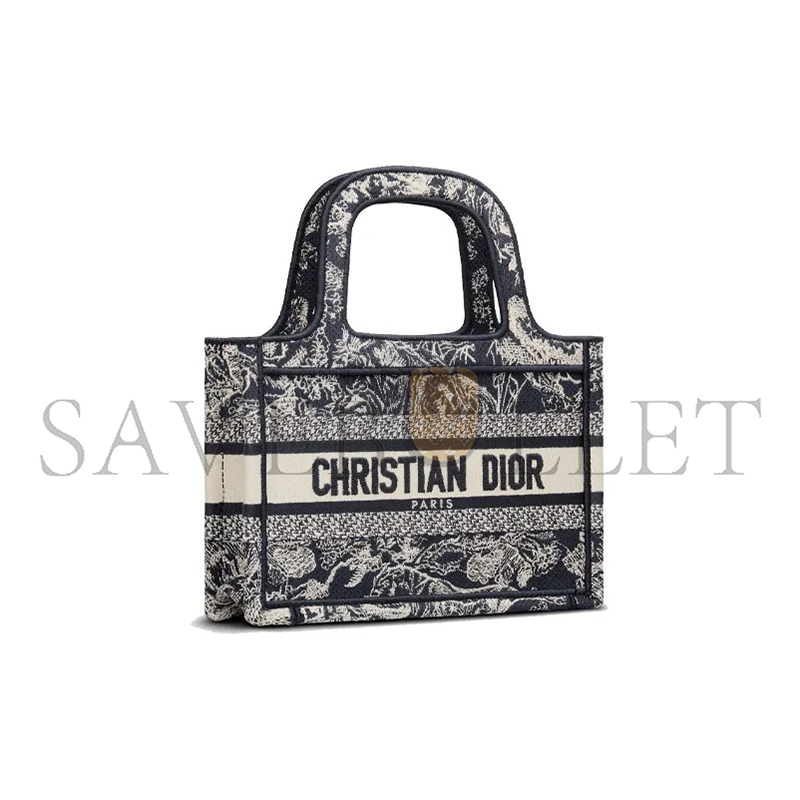 D*or mini book tote bag s5475zrgo-m928 (24*22*8cm)